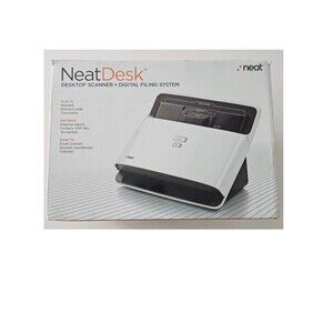 Neat Desk Desktop Scanner Plus Digital Filing System With Accessories In Box